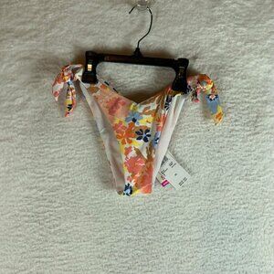 Roxy Women's Floral Printed Beach Cheeky Bikini Swim Bottoms Size XS‎ NWT 9920